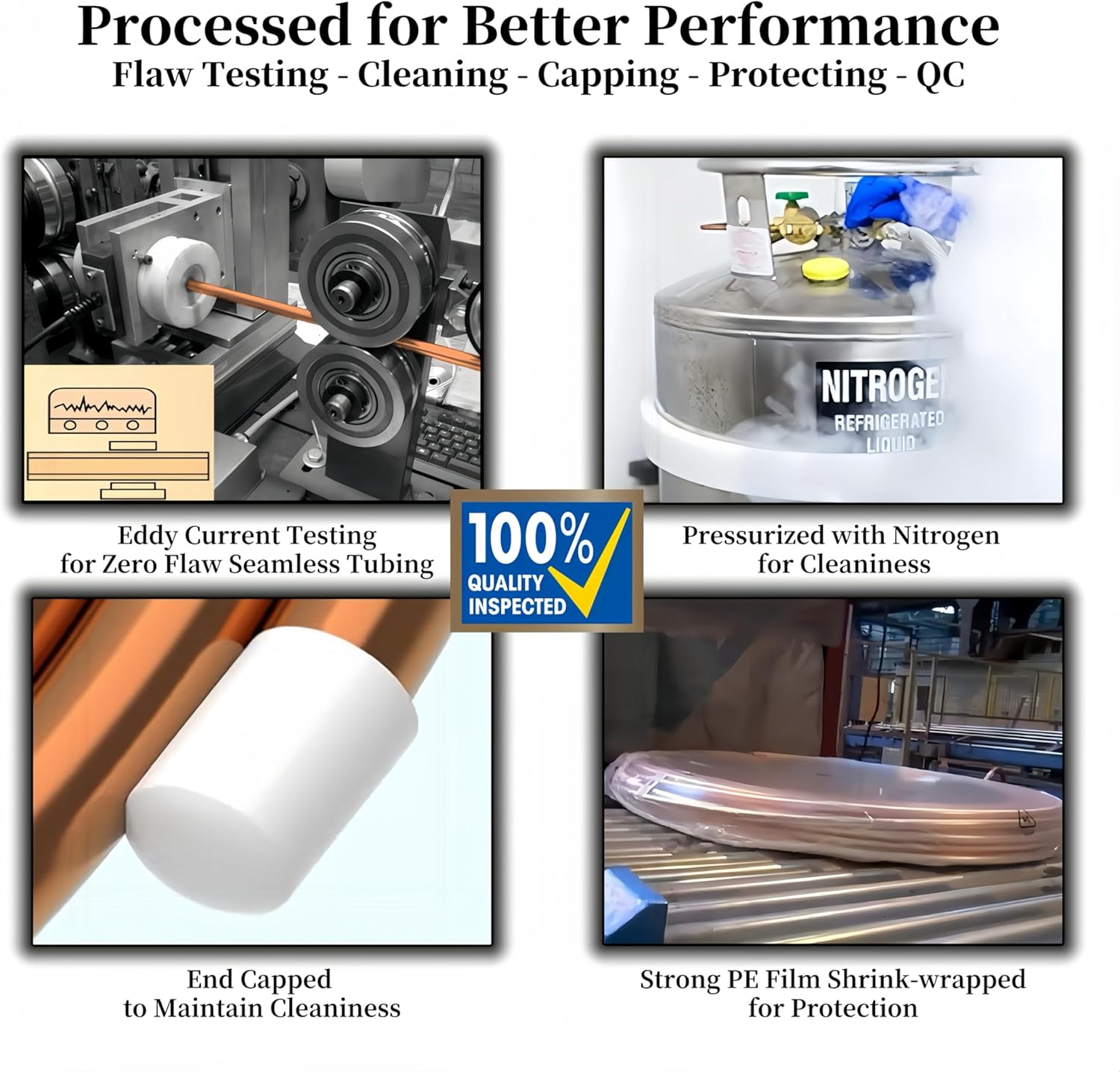 BELLA BAYS Copper Tubing 1/4" OD x 0.187" ID x 50 ft, 99.9% C12200 ASTM B280 Refrigeration ACR Tubing Seamless Soft Coil Round T2 Pure Copper Tube for HVAC System, Refrigerator, Industry, DIY