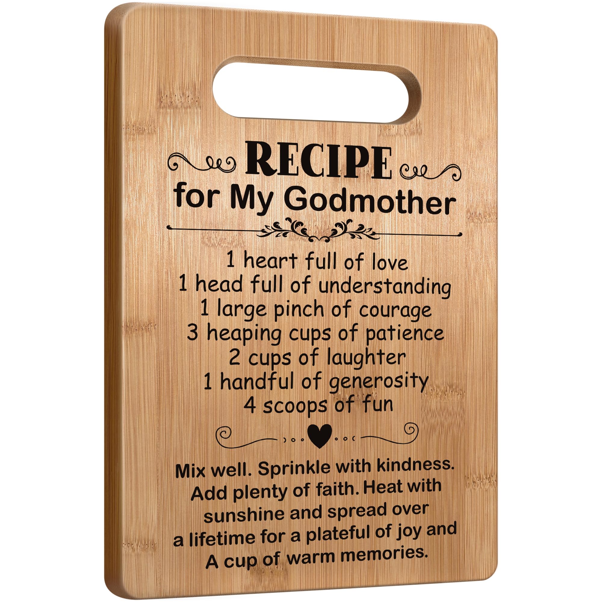 Popular Mothers Day Gifts for Godmother, Godmother Cutting Board, Cute Godmother Gifts from Godchild, Godmom Gift for Mother's Day, Birthday