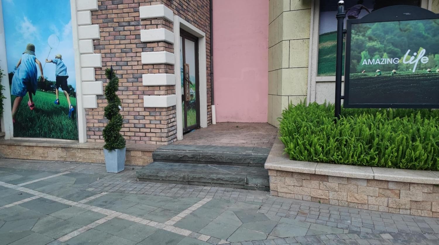 ALL SEASON GREEN 47'' Artificial Outdoor Plants Boxwood Topiary Spiral Front Porch Decor Tree Potted - Image 2