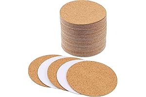 Self-Adhesive Cork Coasters: Protect Surfaces with Rustic Charm