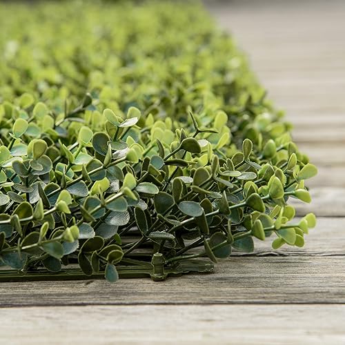 Miniatura 8 de Outsunny 12 paneles de pared de césped, 20 x 20 pulgadas, decoración de pared de césped artificial, paneles de fondo de pared para exteriores,