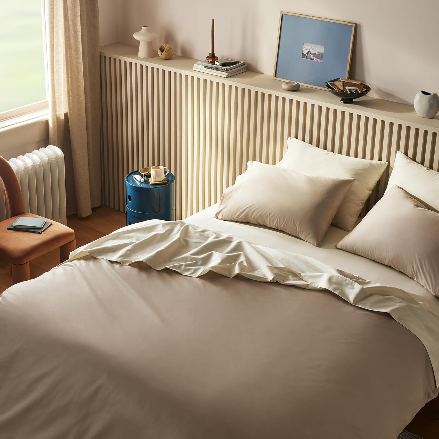 Brooklinen Luxury Sateen 4 Piece Sheet Set 100 Cotton