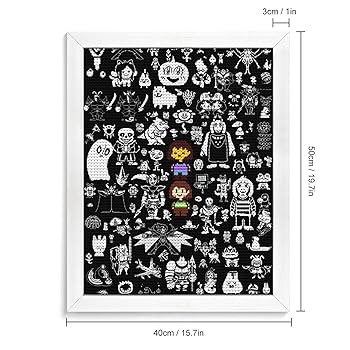 絵画 ［ ビーズ絵 ］ Amazon | アンダーテール ゲーム キャラ ダイヤモンドアート 5D