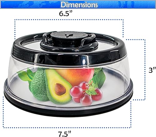 Miniatura 6 de Recipiente hermético universal para guardar alimentos, tapa de plato y tazón, cúpula para almacenamiento apilable, apto para microondas y