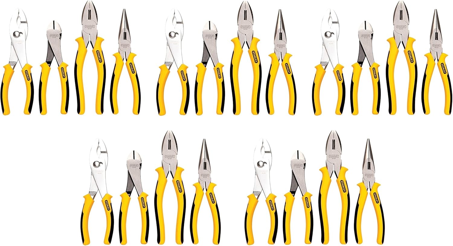 Plier Set Bi-Material 4pc