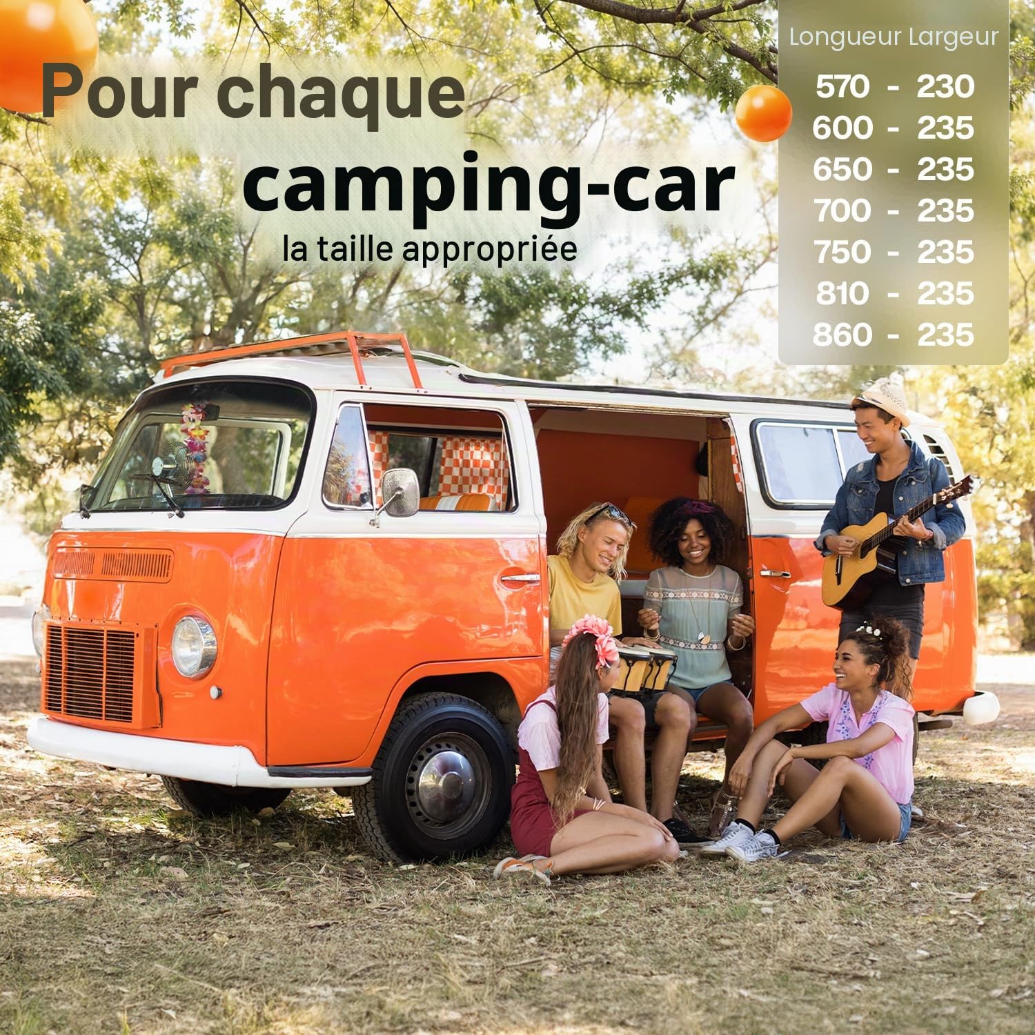 Bâche De Protection 4 Couches Pour Camping-Car, Résistante Aux Intempéries Et Respirante, Résistante Aux UV, Indéchirable, Bâche Anti-Grêle Pour L'Hiver Et L'Été
