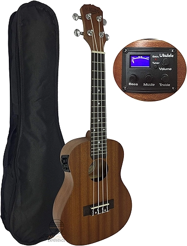 Ukulele Concert Eletrico Sapele Malibu 23 Capa Corda Aquila