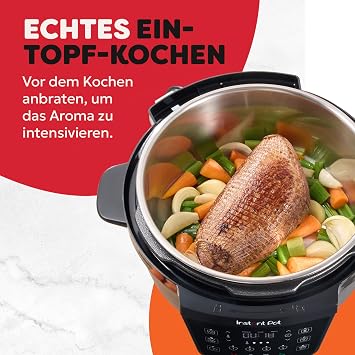 instant pot multicooker xl 7.1l 7-in-1 smart cooker - pressure cooker slow cooker rice cooker saute pan yoghurt maker steamer and food warmer black