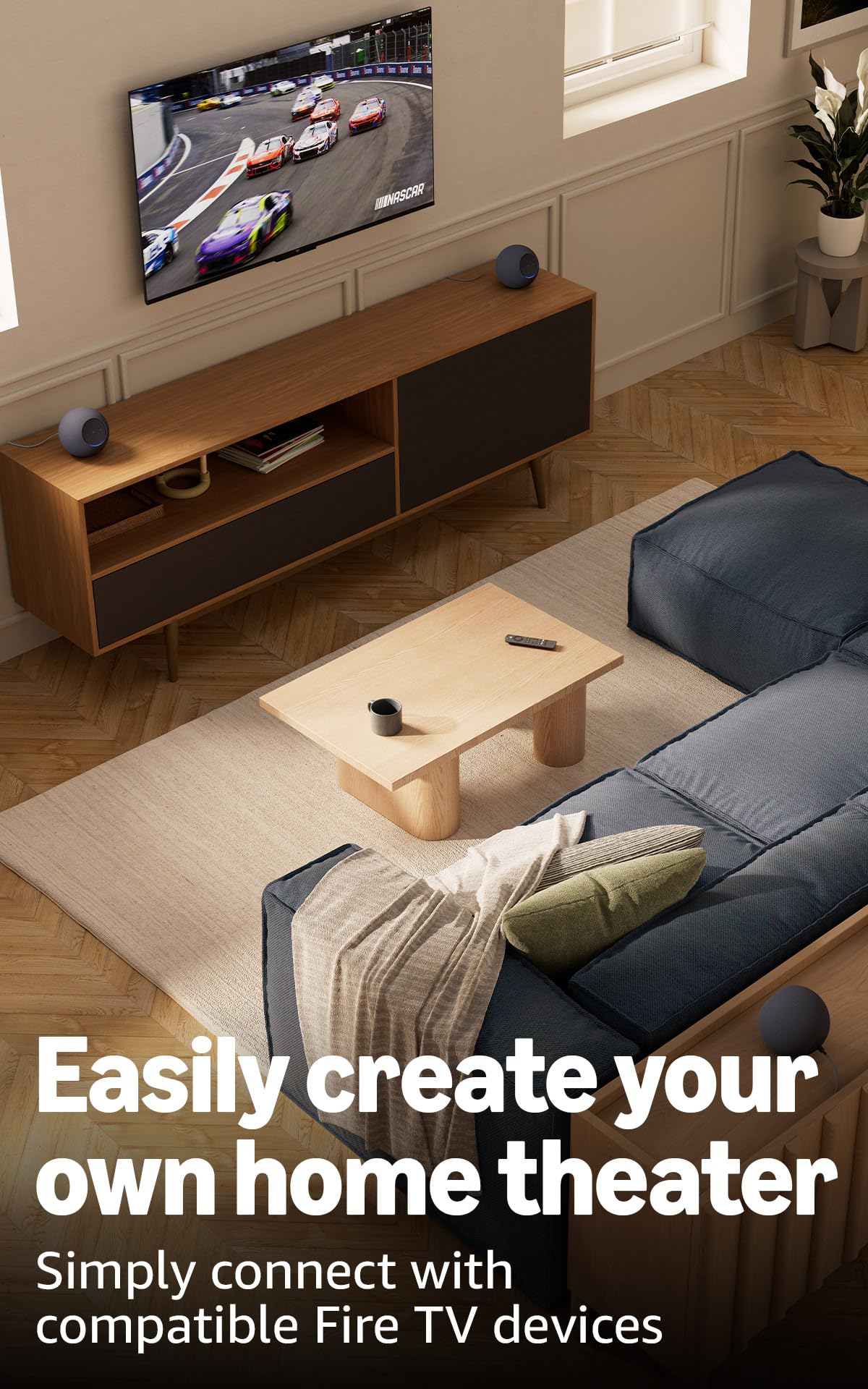 Amazon Echo Studio (newest model), our best Echo Studio yet, with immersive spatial audio and Dolby Atmos, designed for Alexa+, Glacier White