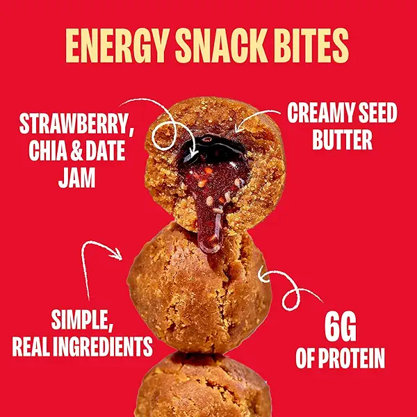 Smash Foods Sunflower Butter & Strawberry Jam Superfood Bites, 1.8 OZ 2