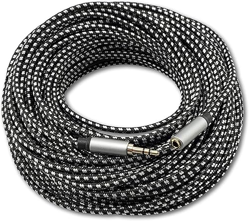 Miniatura 6 de SatelliteSale Cable de extensión auxiliar de audio de 0.138 in macho a hembra, cable de extensión auxiliar estéreo digital, cable universal de