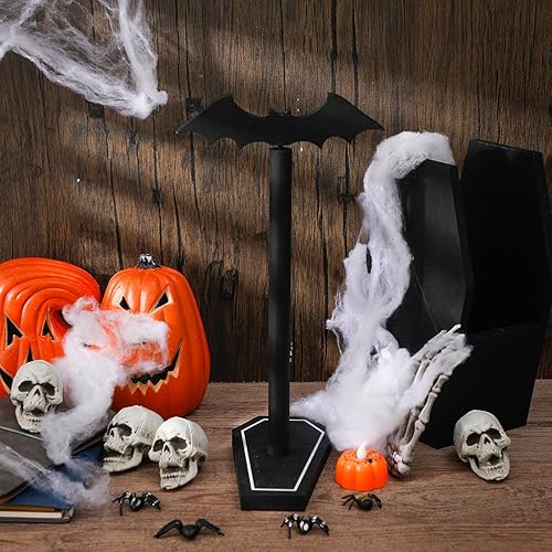 Miniatura 2 de Uiifan Toallero de papel para Halloween, soporte para toallas de papel de murciélago, soporte para utensilios de cocina, accesorios de cocina
