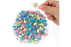 120 Mini Binder Clips for the Office: Compact and Colorful