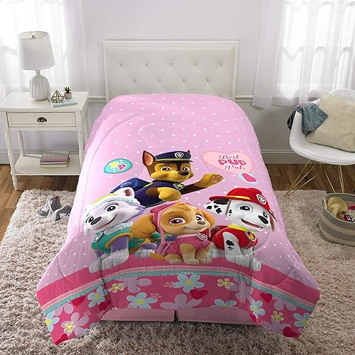 Miniatura 5 de Franco edredón reversible y muy suave para niños ropa de cama de tamaño individualmatrimonial Paw Patrol para niñas