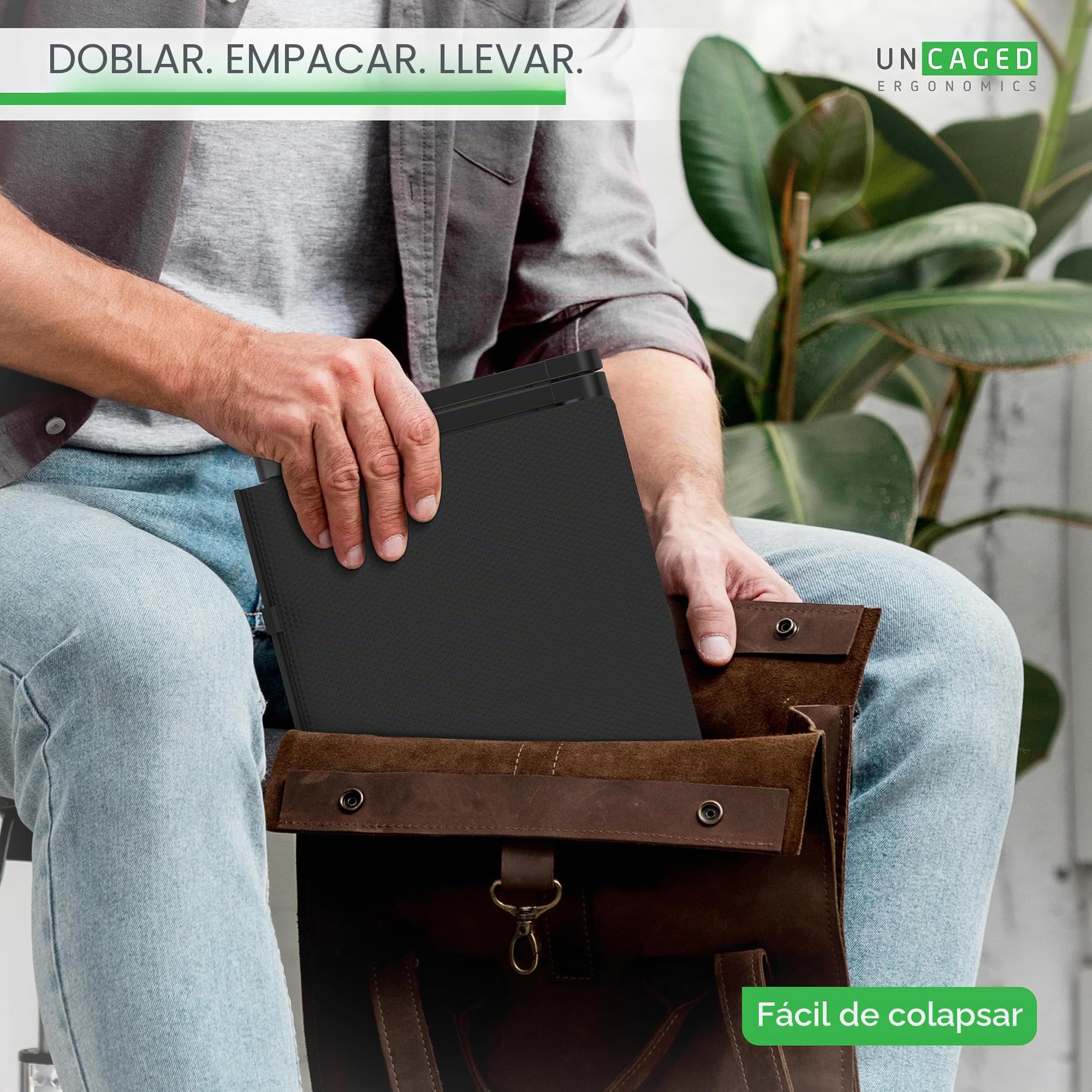 WorkEZ Soporte Ajustable para Teclado y ratón de Ordenador de Escritorio, Elevador, ergonómico, Aluminio, portátil