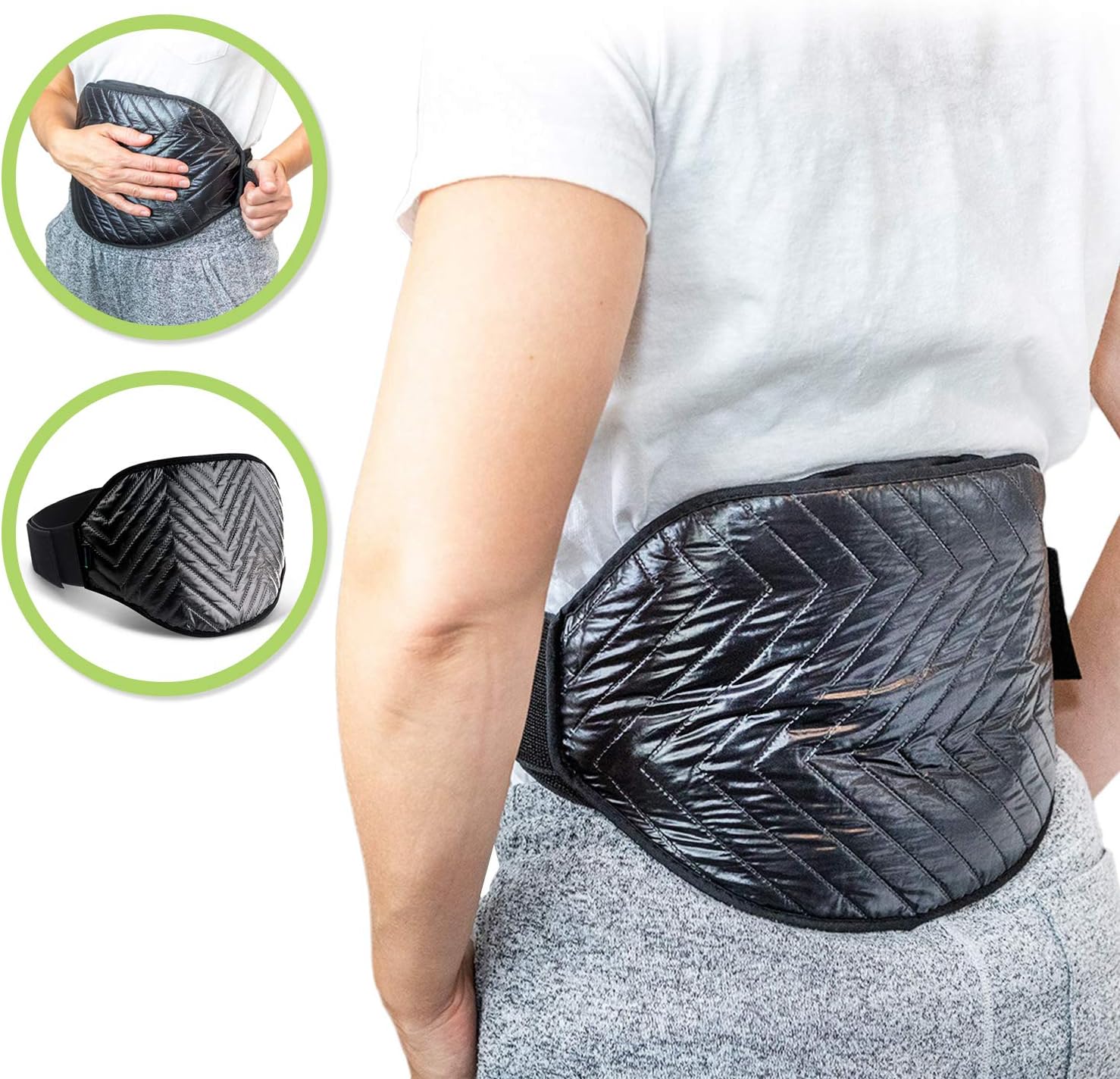 Review Product Large Heating and Cooling Reusable Wrap by Soothing Company for Back Pain, Stomach Cramps, Sore Neck, Shoulders, Legs, Joint and Muscle Pain Hot and Cold Therapy to Support Healing Injuries
