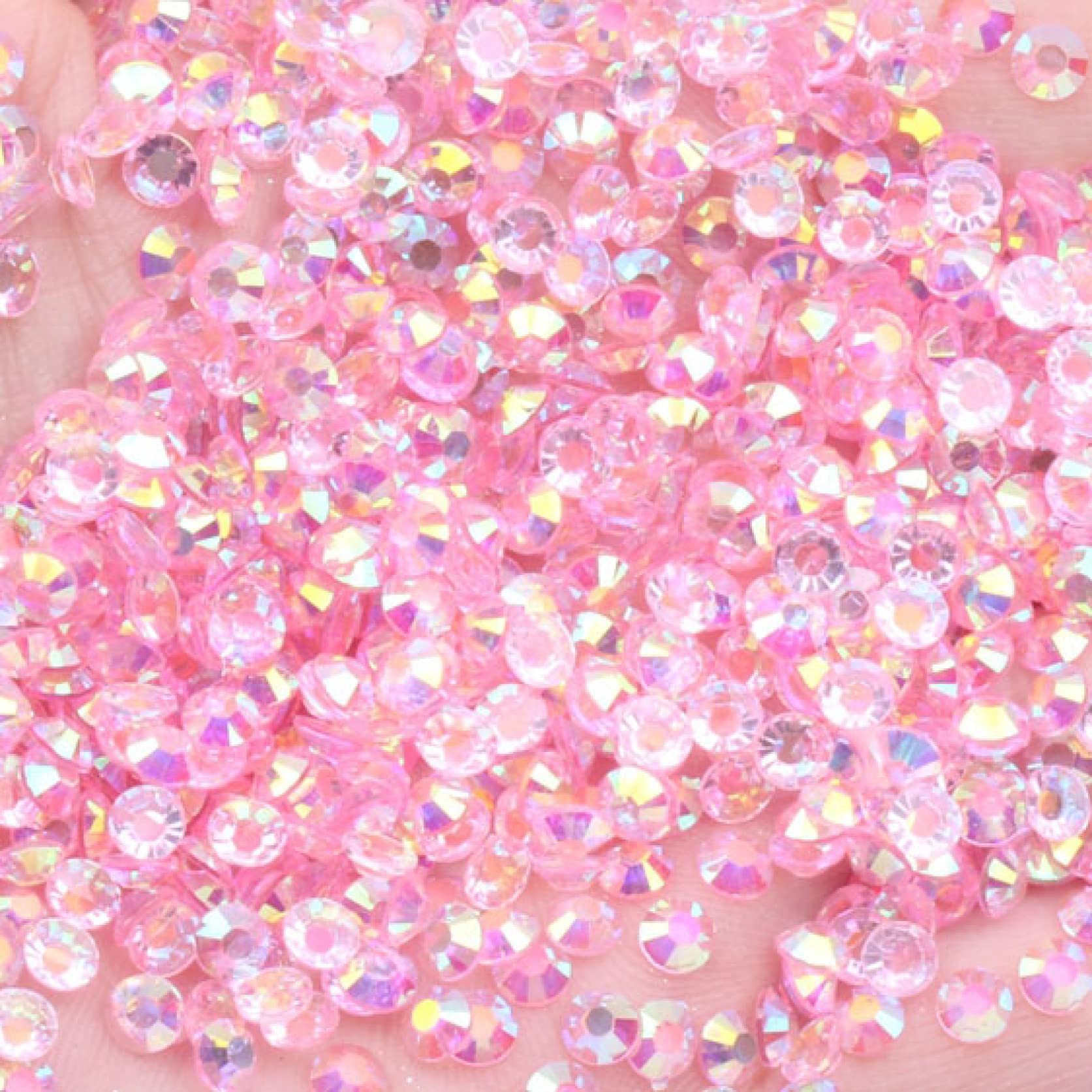 Clear AB Resin Rhinestones 2mm-6mm Many Colors Choose Flatback Non Hotfix for Nails Art Decoration DIY 3D Jewelry Making