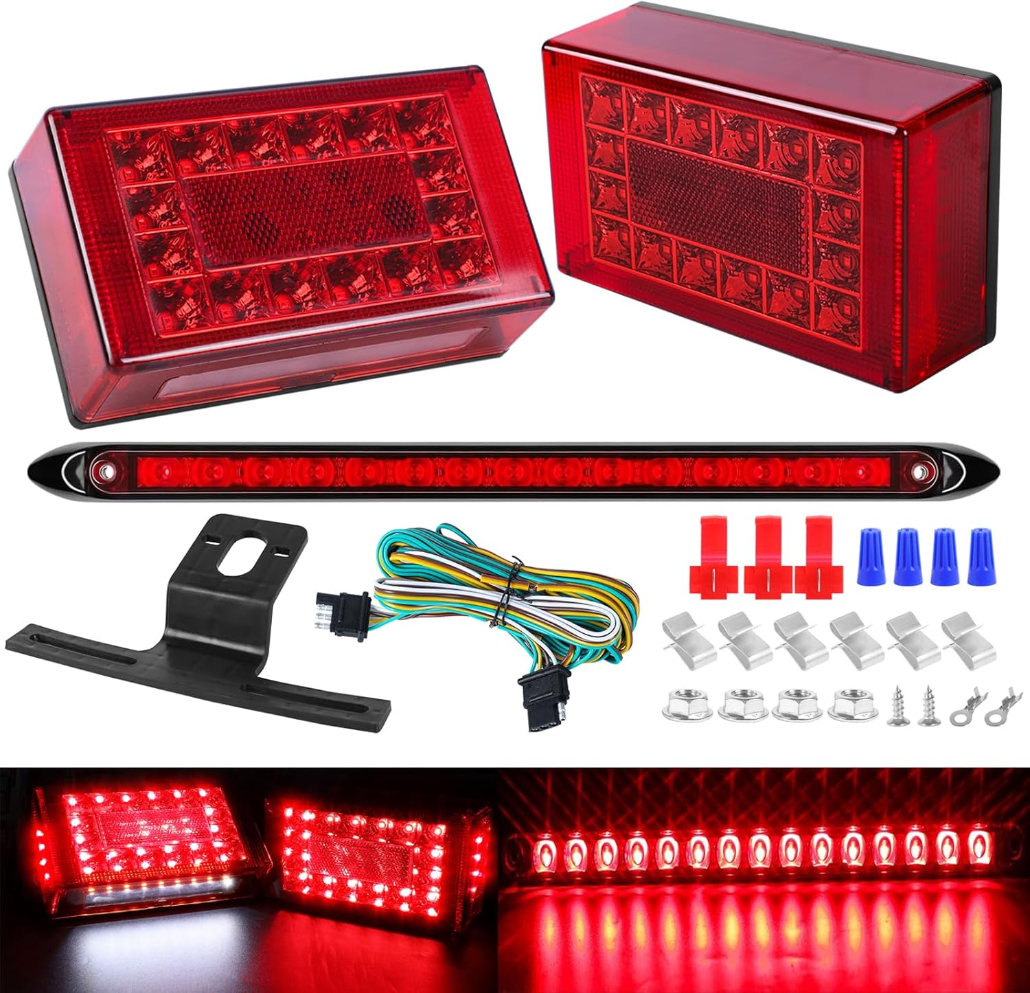 LIMICAR 6" LED Trailer Light Kit for Boats