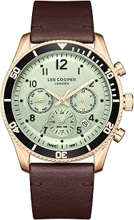 Lee Cooper Quartz Black Round Dial Men's Watch - LC08263.350