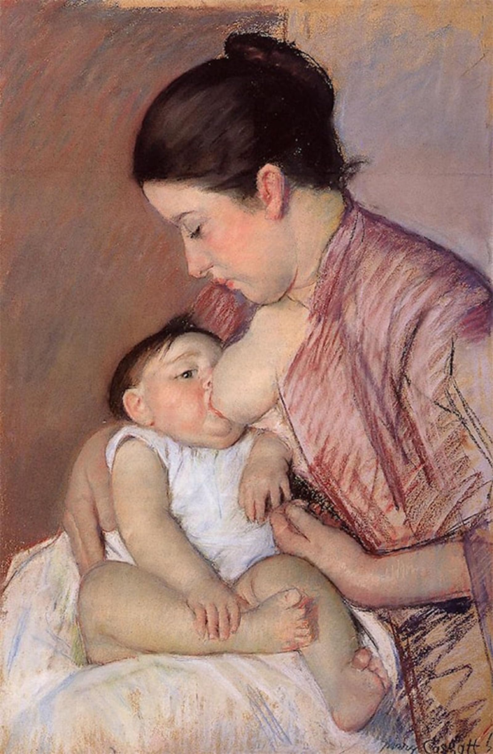 POSTERIIk Famous Modern Artwork Art Mural by Mary Cassatt Oil Paintings Pictures for Home Decor 60x90cm
