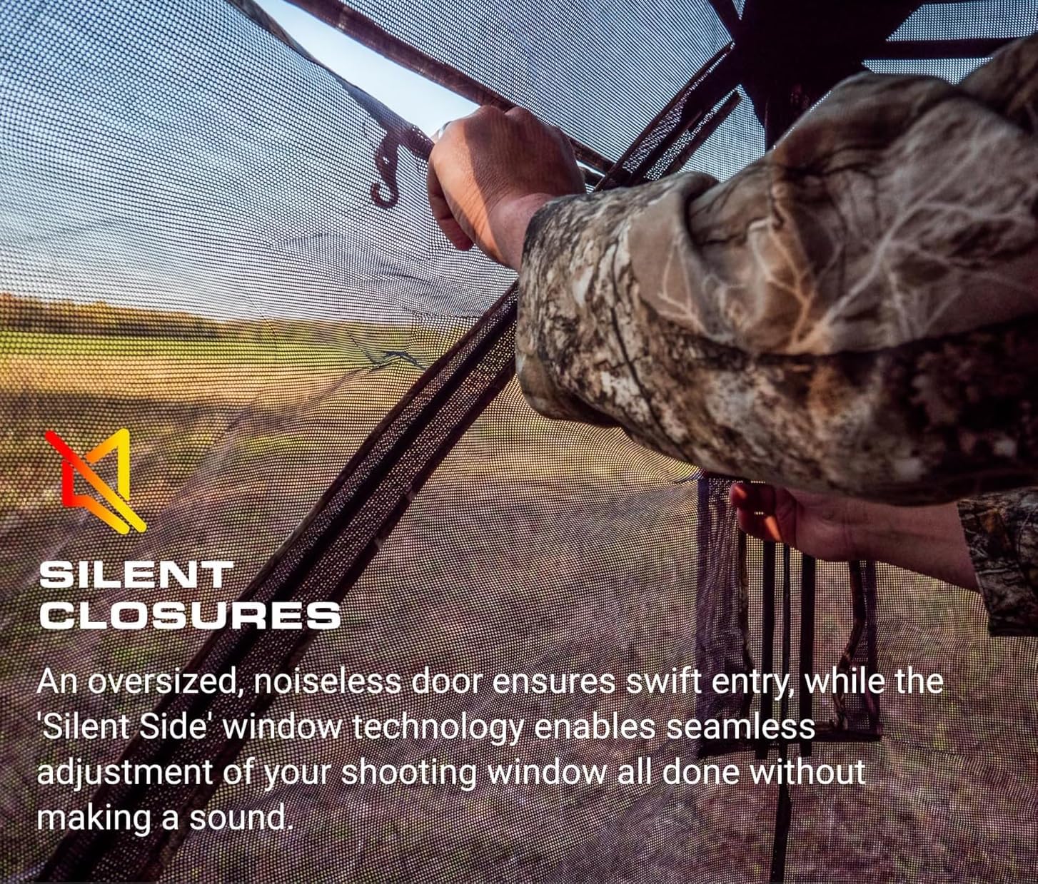 SAS Blinds 3 Person See Through Hunting Ground Blind