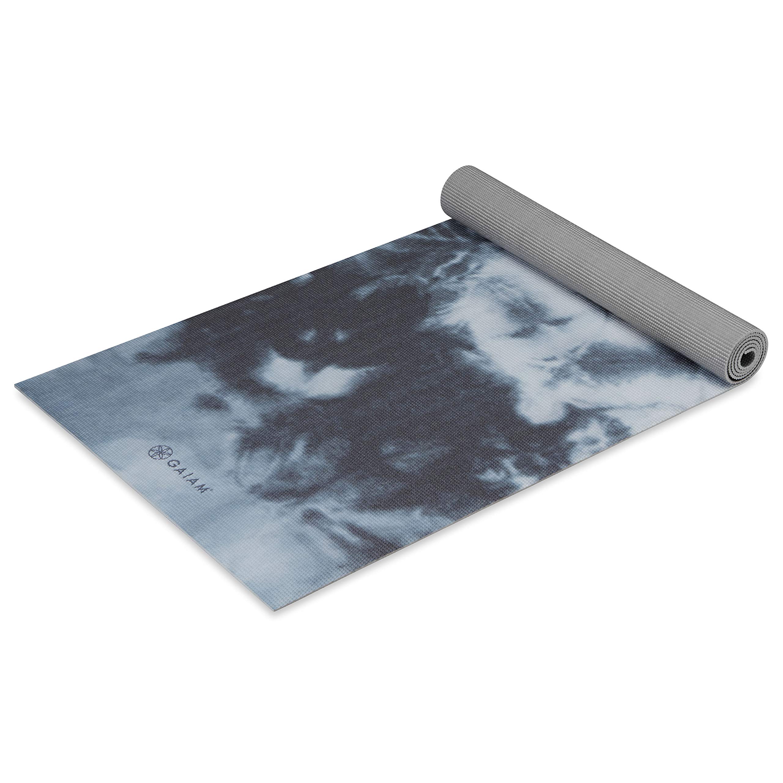Gaiam Yoga Mat - Premium 5mm Print Thick Non Slip Exercise & Fitness Mat for All Types of Yoga, Pilates & Floor Workouts (68" x 24" x 5mm)