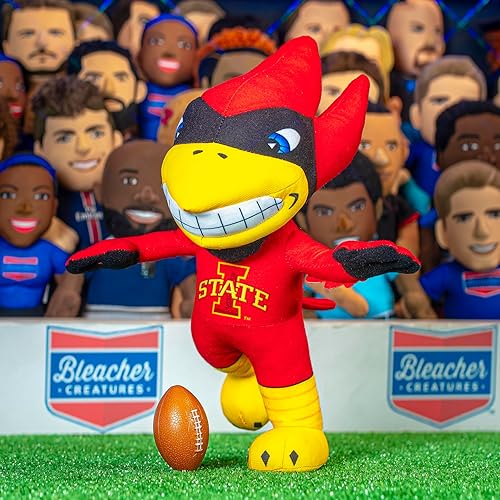 Miniatura 6 de Bleacher Creatures Iowa State Cyclones Cy The Cardinal - Figura de peluche de mascota de 10 pulgadas, una mascota para jugar o exhibir