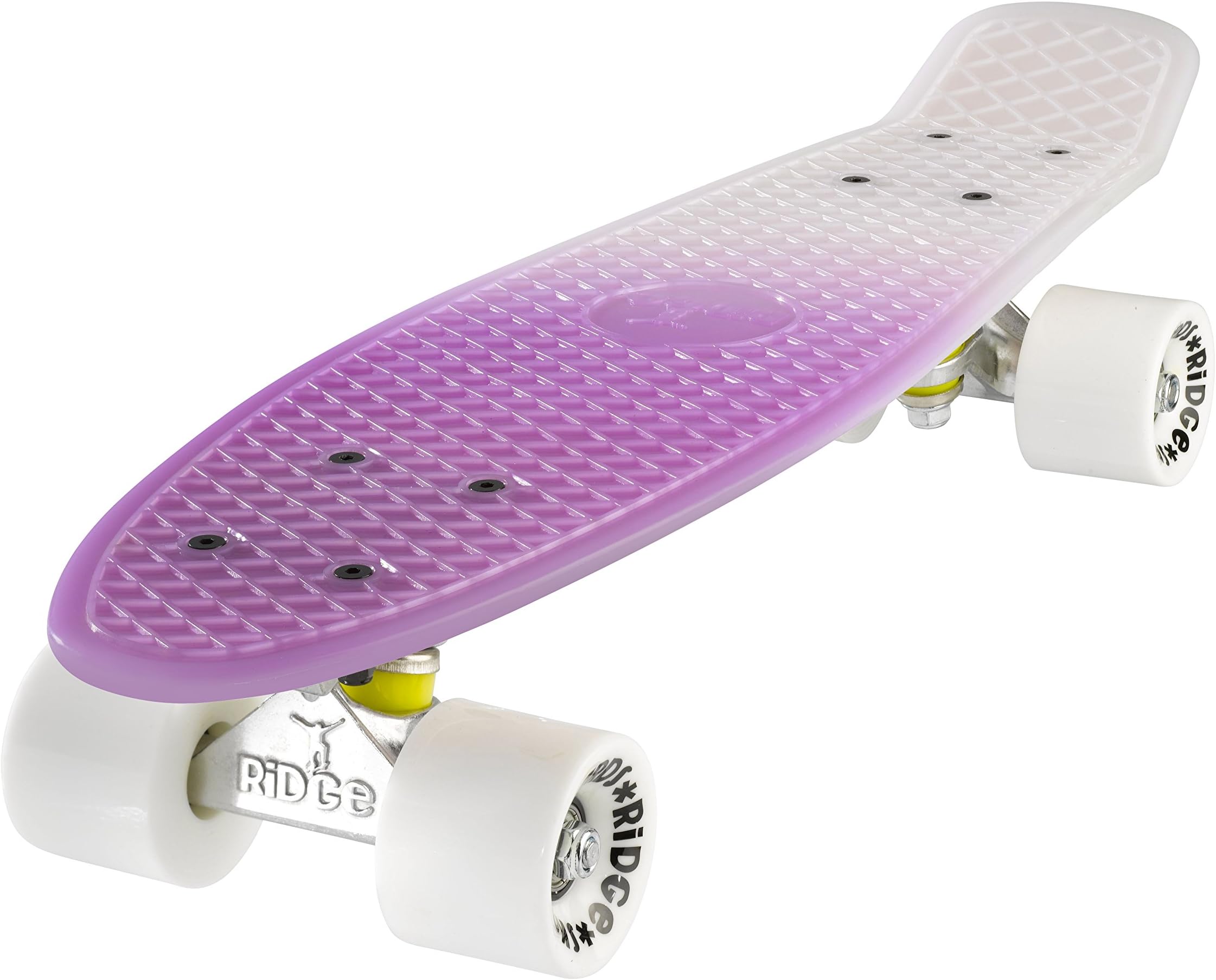 Ridge Unisex Adult Hyperlight 22 Inch Mini Cruiser Skateboard White