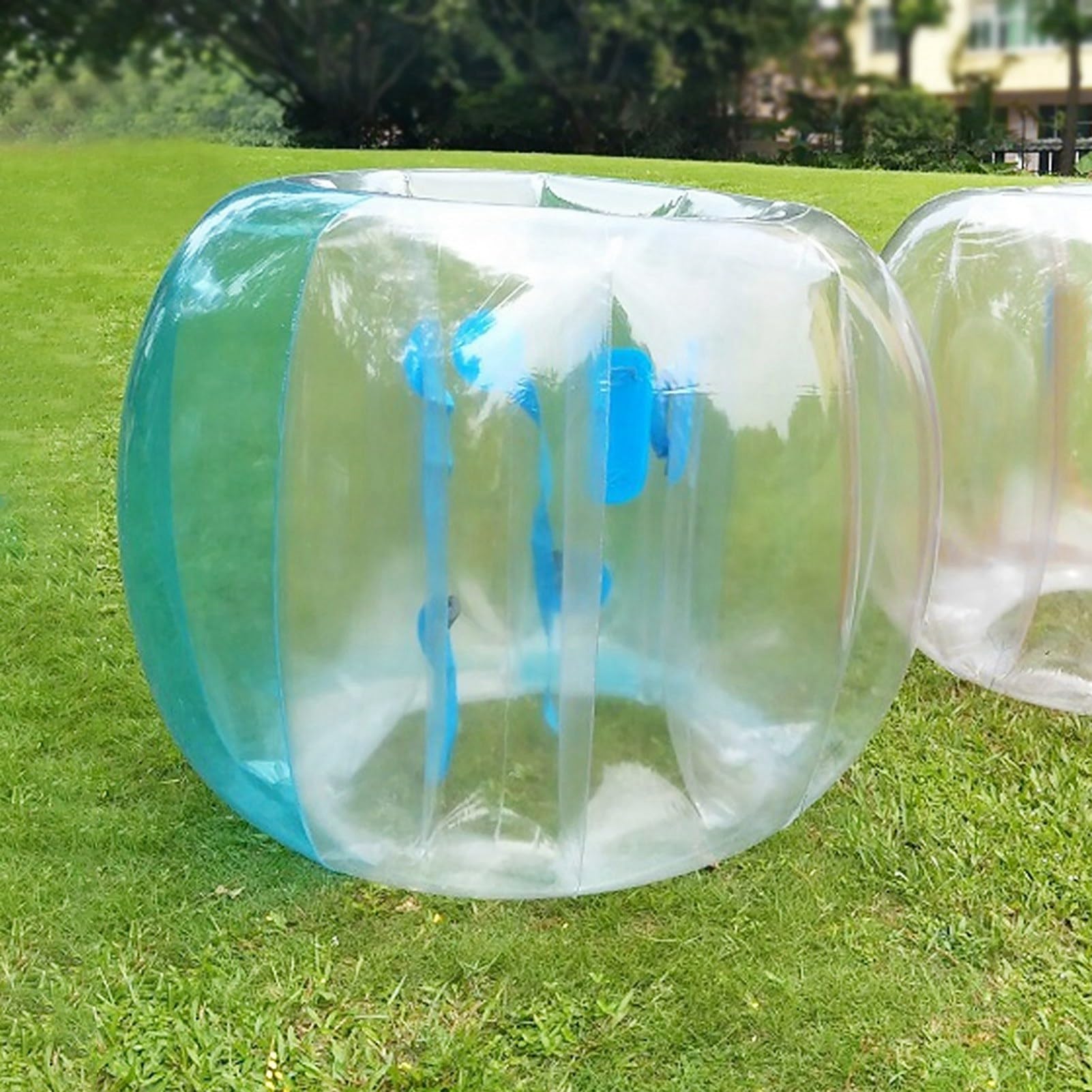 Aufblasbares Blasenspielzeug für Erwachsene, Rot/Blau Transparent, Spielzubehör für Grab The Bull