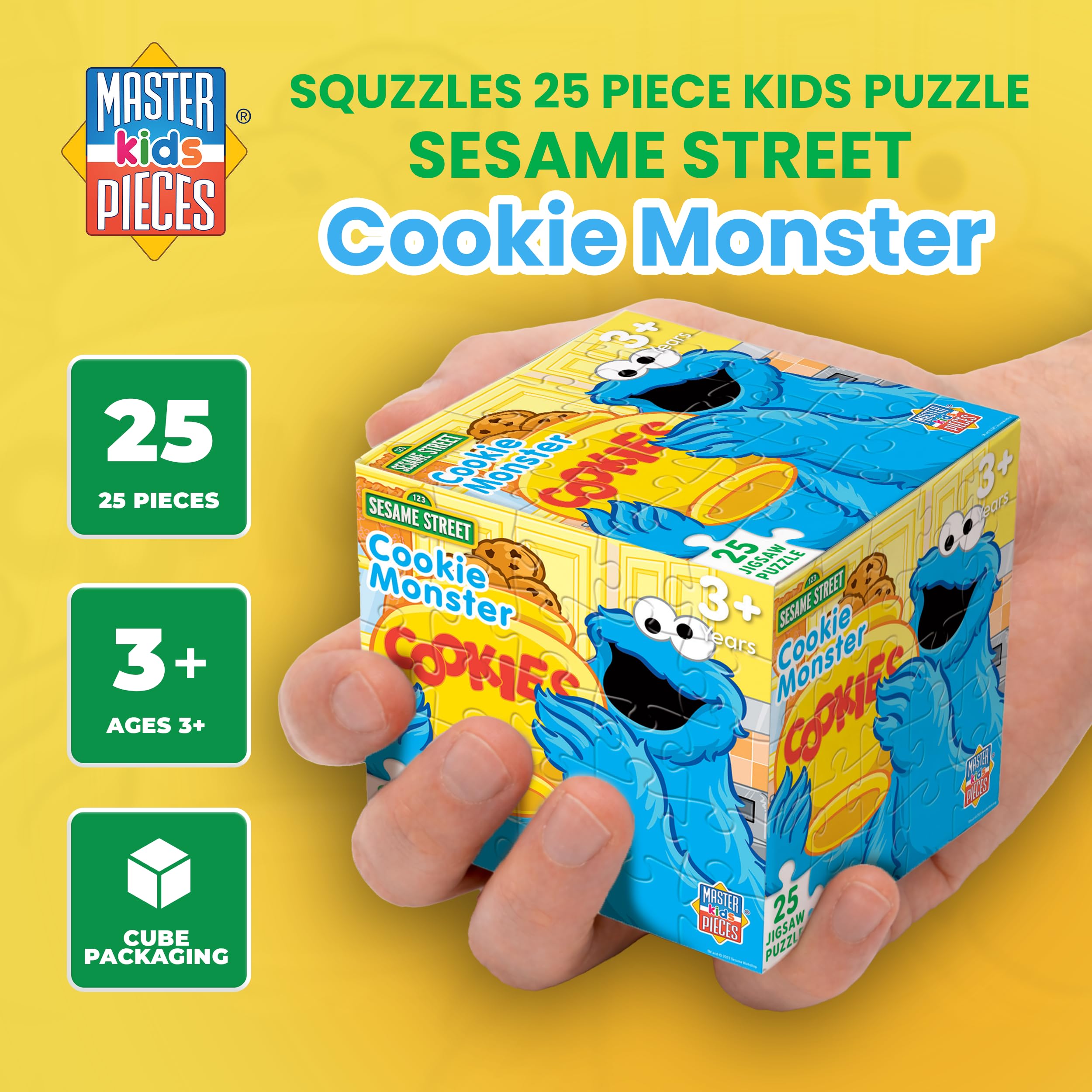 Amazon.com: MasterPieces Sesame Street Cookie Monster 25pc Puzzle