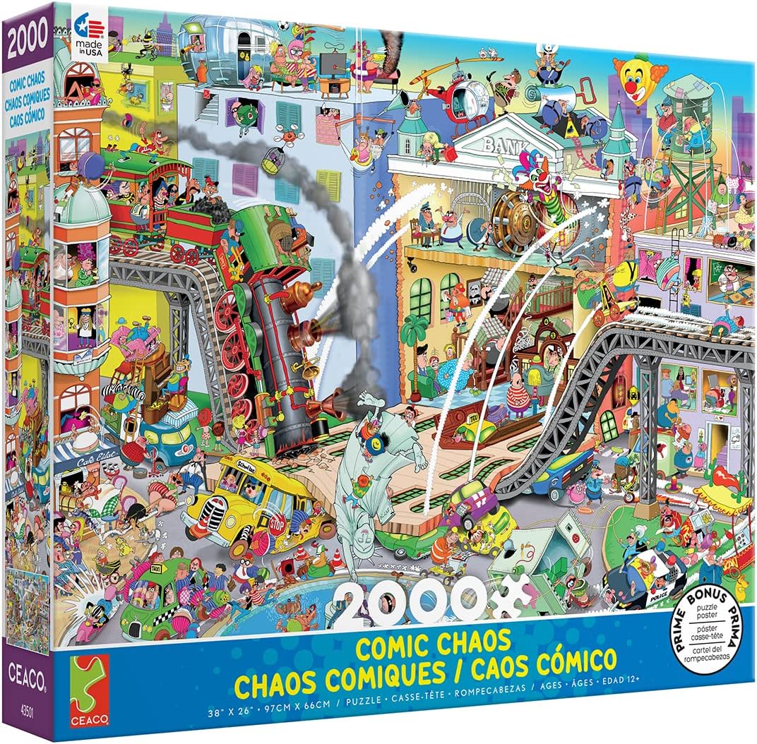 Ceaco - Who Robbed The Bank? - 2000 Piece Jigsaw Puzzle