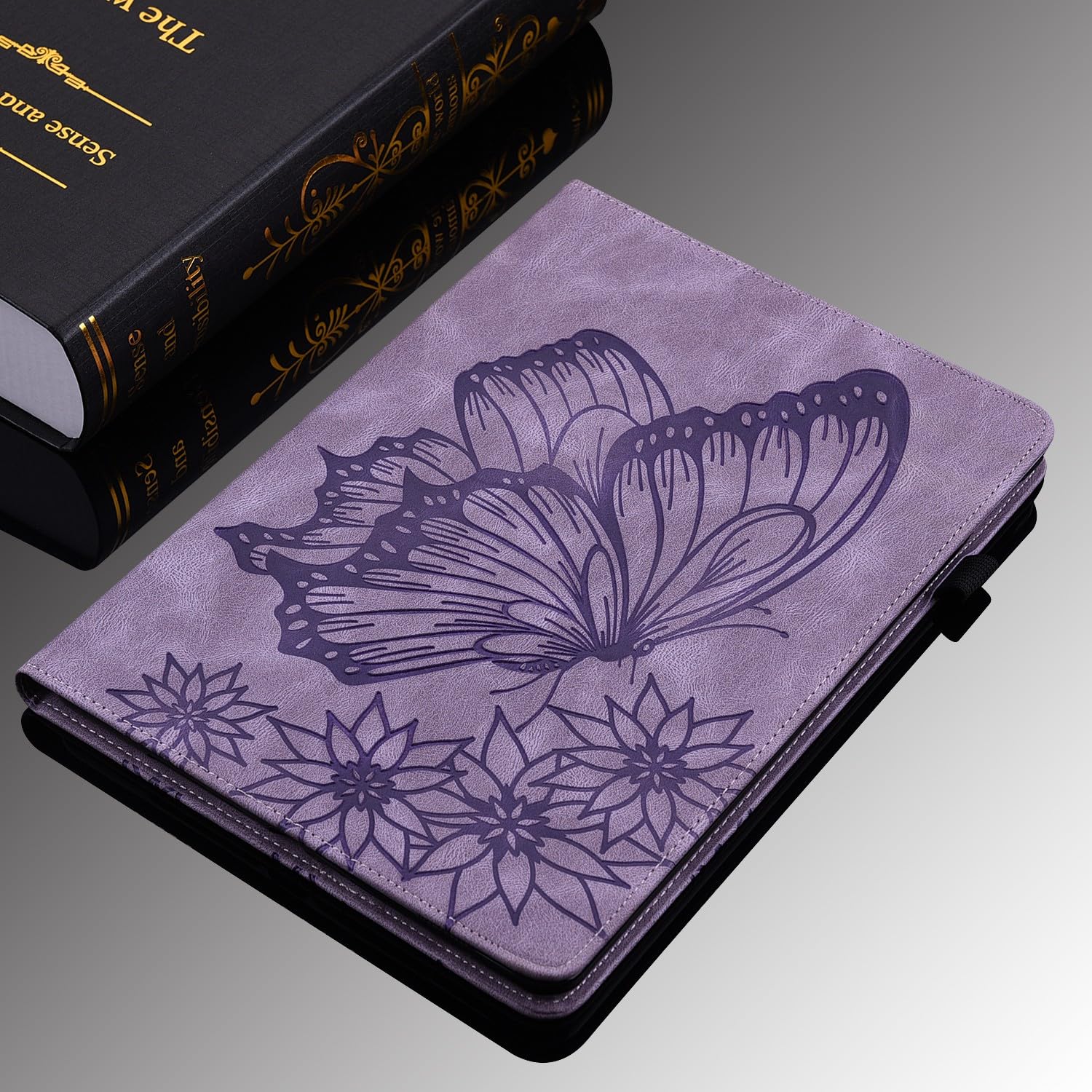 Generic Schutzhülle für Kindle Paperwhite 2 (2013) E-Reader, Farbe: (rot), magnetisch, Leder, Schmetterlingsmuster, Rot