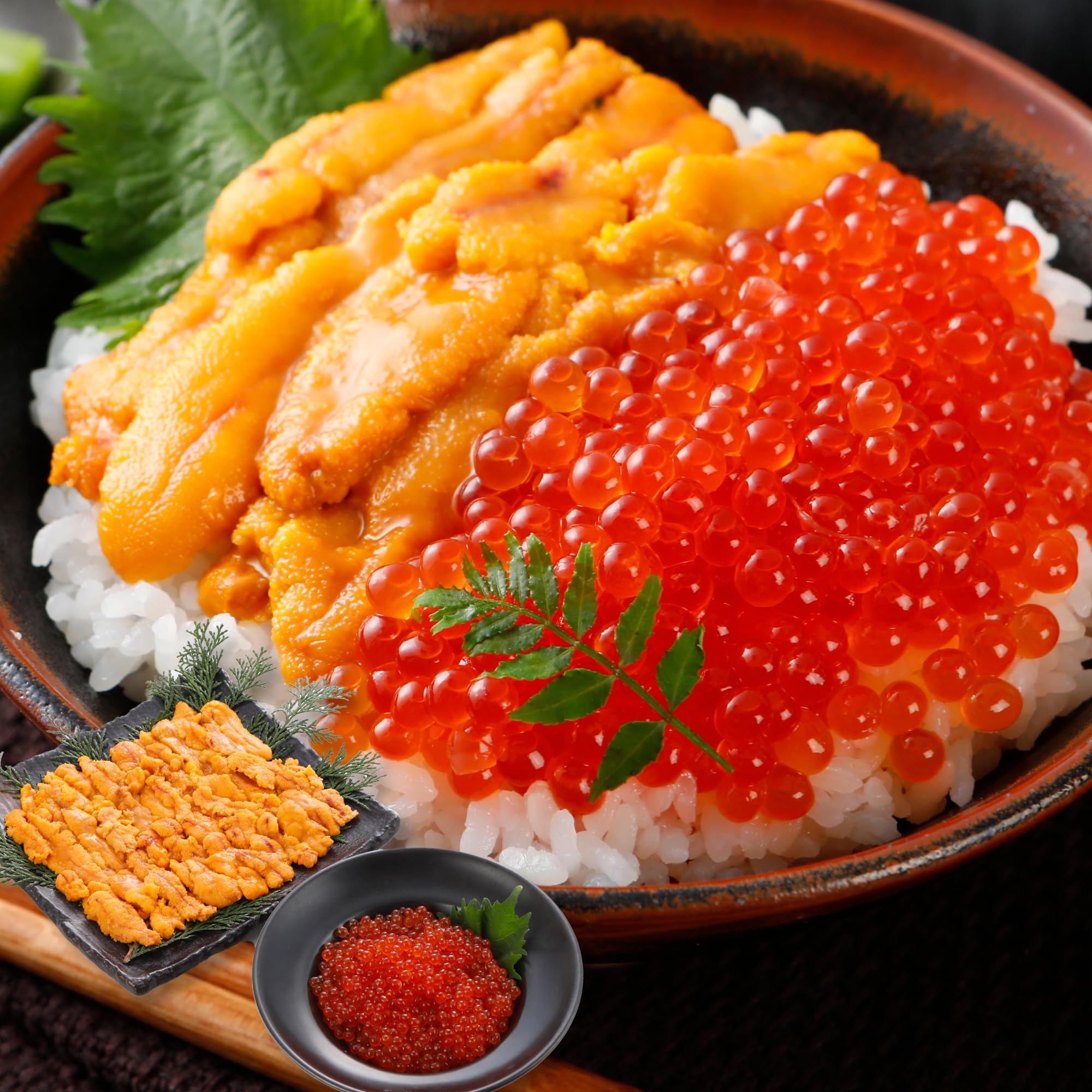 Amazon.co.jp: カニパラダイス ウニといくらの海鮮丼セット (ブランチ