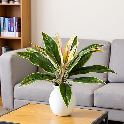 Miniatura 6 de 1 planta artificial de Dracaena falsa para decoración de dormitorio para decoración de sala de estar, plantas artificiales en maceta, adornos para