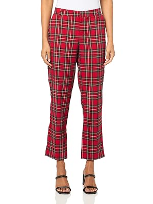 Tommy Hilfiger Womens Tartan Plaid Hampton Pants
