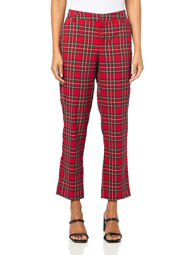 Tommy Hilfiger Womens Tartan Plaid Hampton Pants