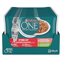 PURINA ONE Sterilcat Cibo Umido per Gatti Adulti, 48 Bustine da 85 g
