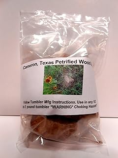 Rock Tumbler Gem Refill Kit Cameron, Texas Petrified Wood Tumbling Rough 8oz