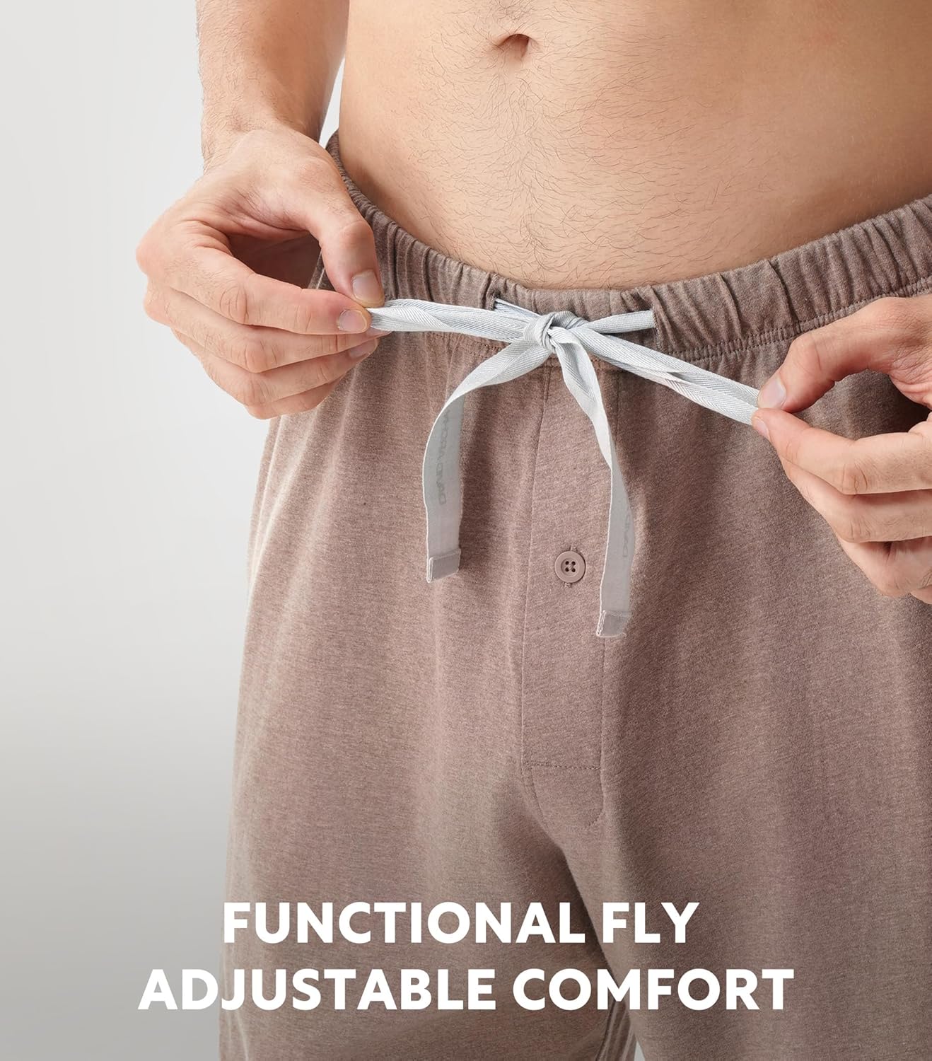 DAVID ARCHY Men's Pajamas Set Soft Cotton Henley Loungewear Pjs Comfy Long Sleeve Sleepwear with Pockets - Image 6