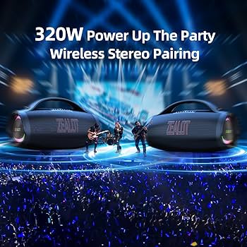 Amazon.com: ZEALOT Portable Bluetooth Speaker 2025, 160W RMS
