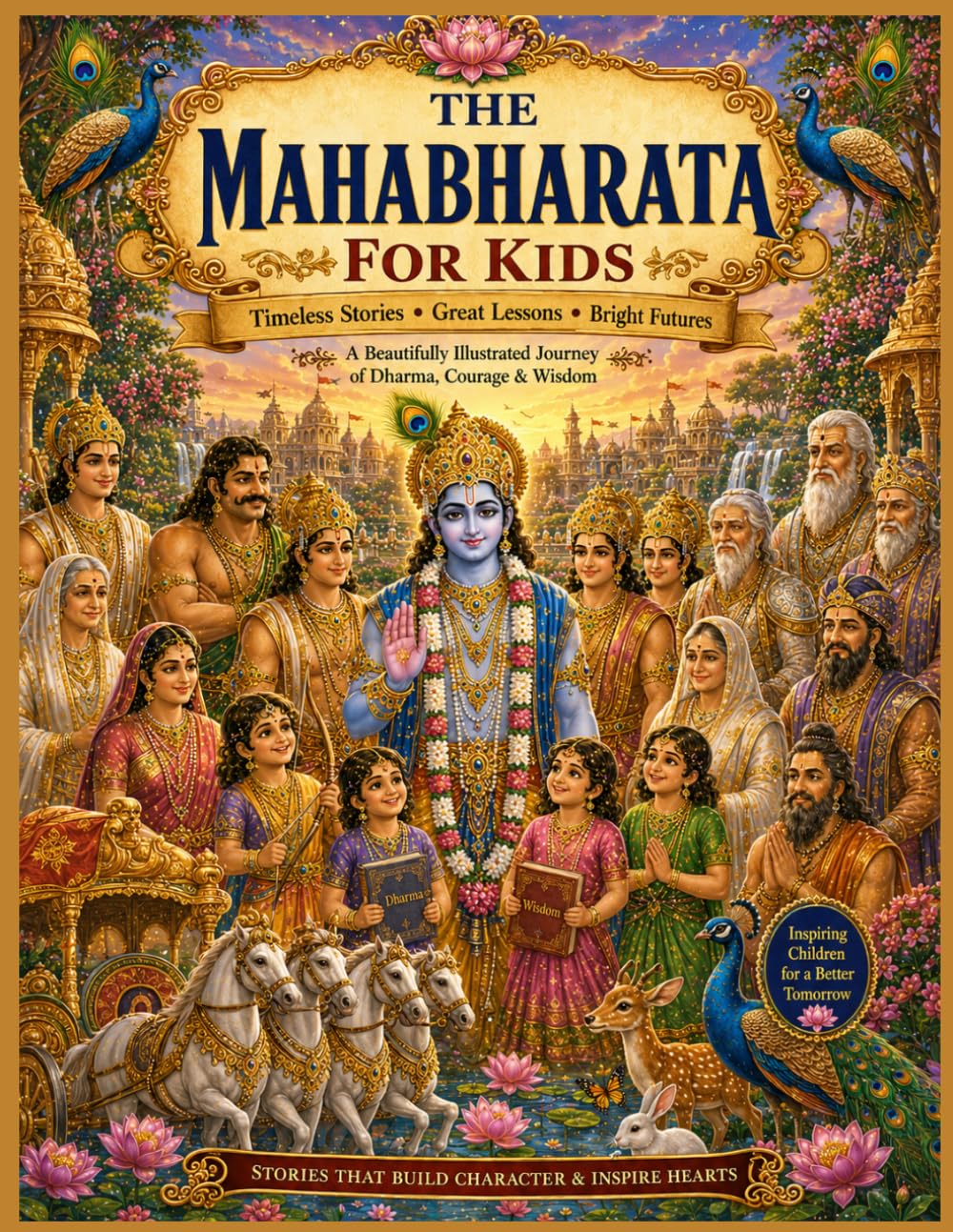 The Mahabharata for Kids: A Beautifully Illustrated Journey of Dharma, Courage & Wisdom