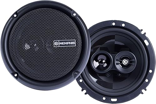 Memphis Audio PRX603 Power Reference Series - Altavoces coaxiales de 3 vías de 6.5 pulgadas con tweeters giratorios - Par