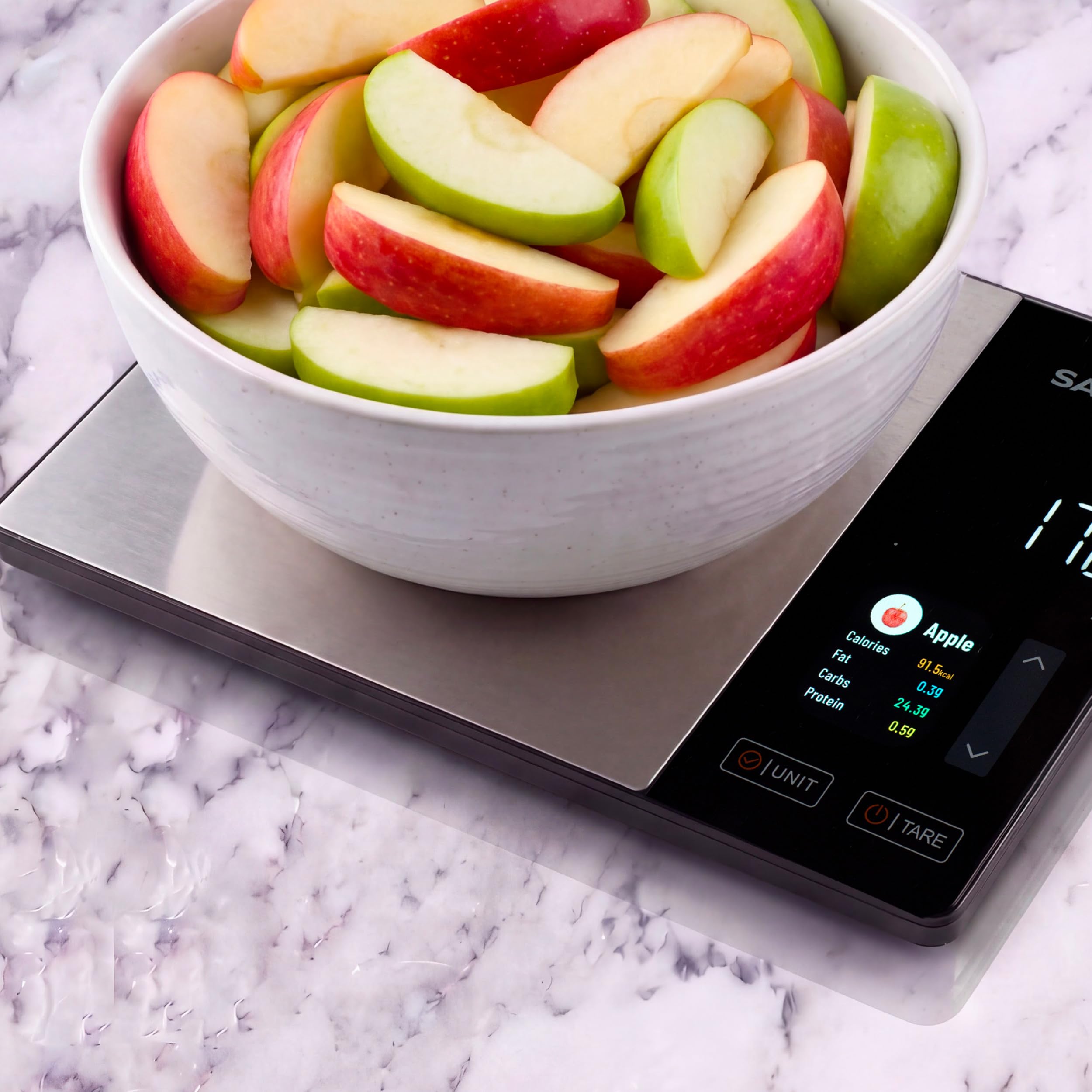 Salter Balance Nährwert-Küchenwaage 5 kg, Bluetooth-App