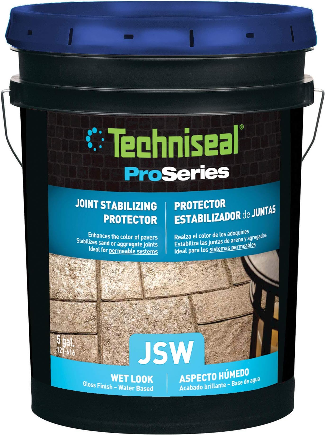 Techniseal JSW | Paver Joint Stabilizer | Wet Look Finish (5 Gallons)