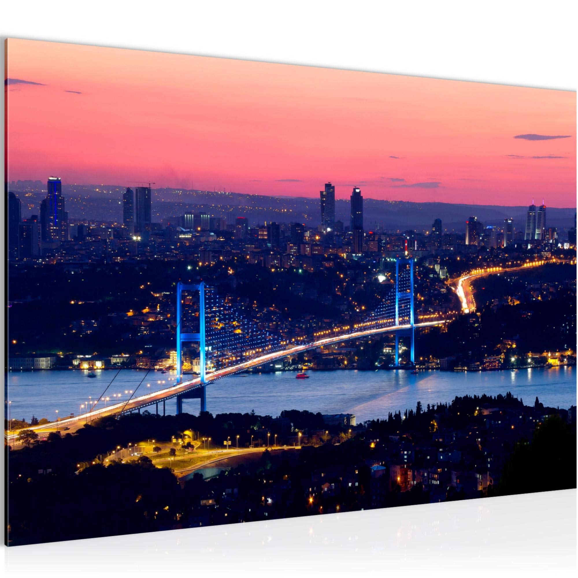 Runa Art A Run Art Wall Picture Modern Istanbul Turkey Modern Canvas - 100% Made In Germany - Hall 603815