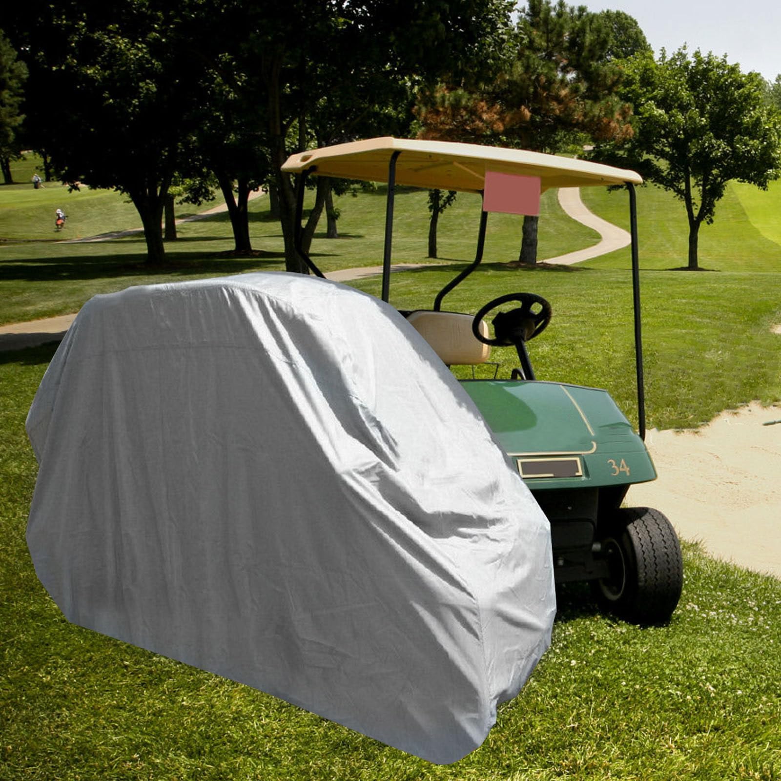 TOYANDONA Funda Protectora para Carrito de Golf Exterior para 4 Pasajeros