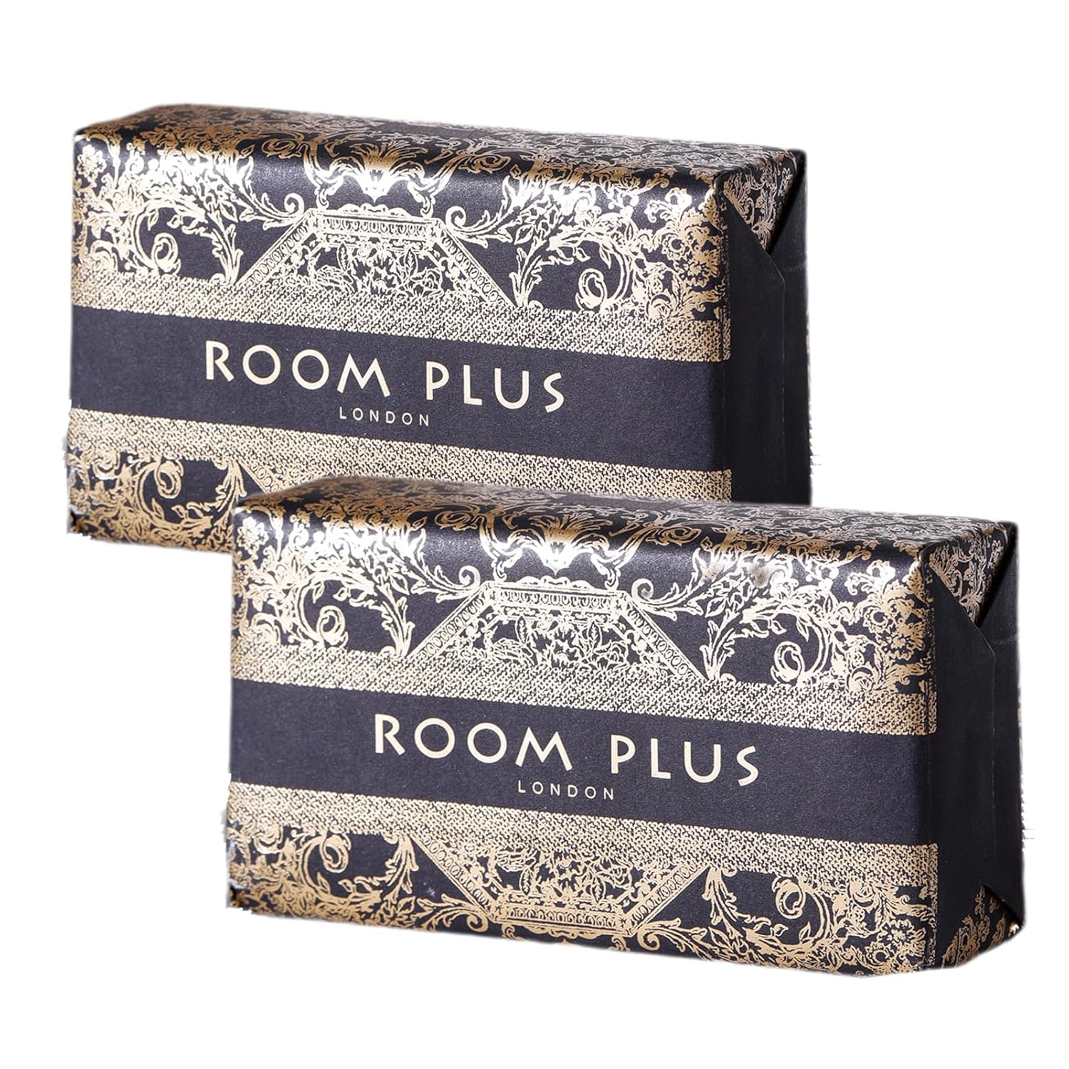 Dual Pack Floral Botanical Soap Set – Luxury Exfoliate & Nourish Sensitive Skin with Triple-Milled Bar Soap,soap bar,Natural Bar Soap,14oz Total-BLACKGOLD ROOMPLUS,Bath Soap,Large size soap,Gift soap