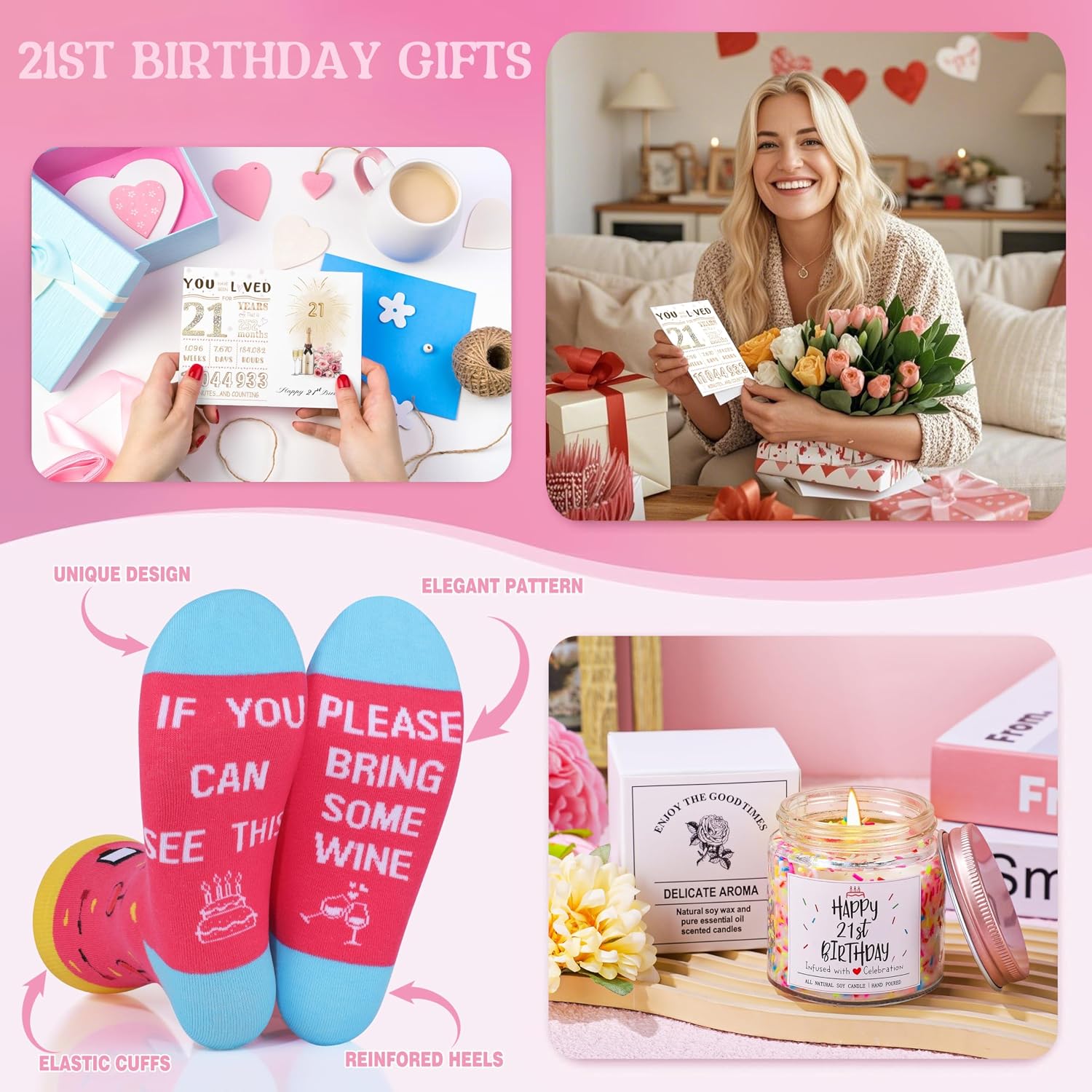 21st Birthday Gift for Her Happy 21st Birthday Gifts for Women image 2