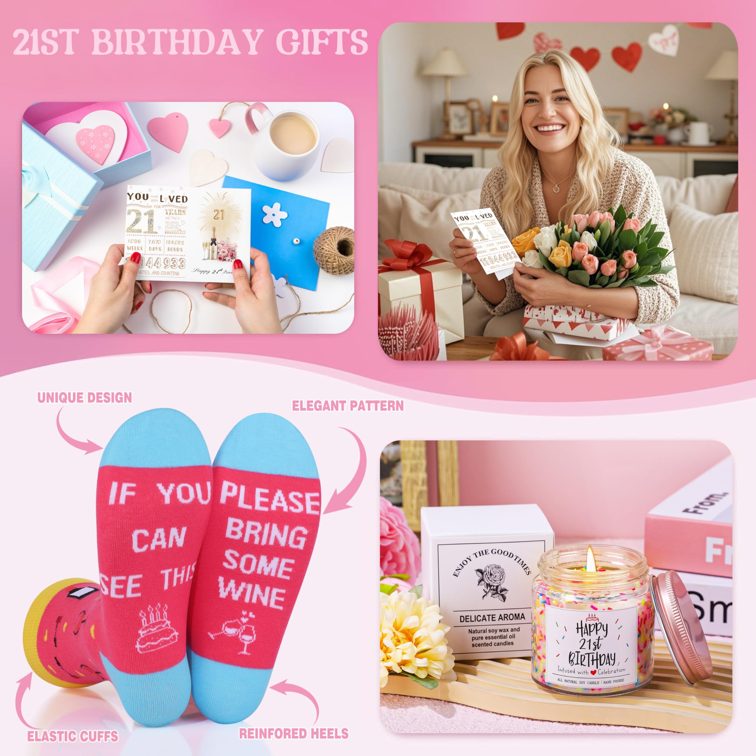 21st Birthday Gifts for Her 21st Birthday Gifts for Women Birthdays Gift for 21 Year Old Girl Unique Womens Birthdays Gift