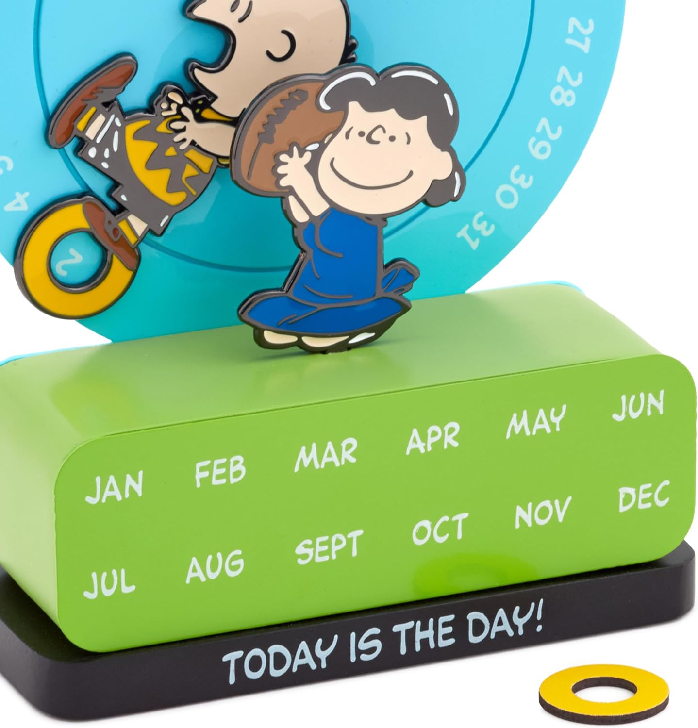 Hallmark Peanuts Magnetic Perpetual Calendar (Charlie Brown and Lucy) Gift for Boss, Grads, Fans